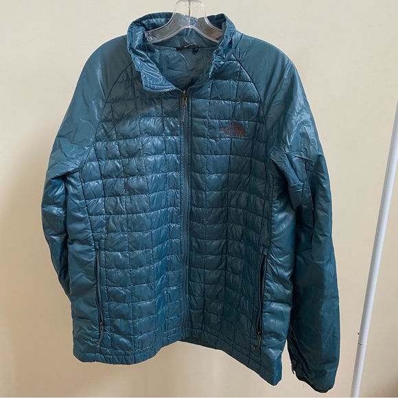 The North Face Men's ThermoBall Eco Snow Triclimate Jacket 3-in-1 grey/blue Sz L - Picture 4 of 14